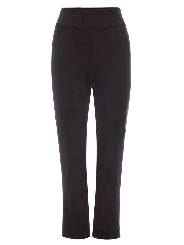 The Juniper Vegan Suede Pant Black Onyx Women Brochu Walker Bottoms