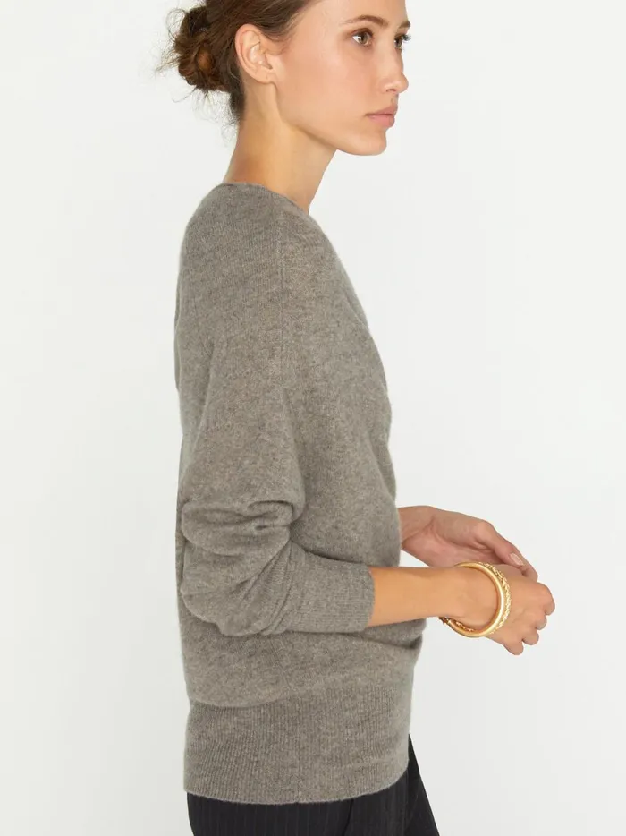 The Lori Off Shoulder Otter Melange Women Brochu Walker 100 Cashmere