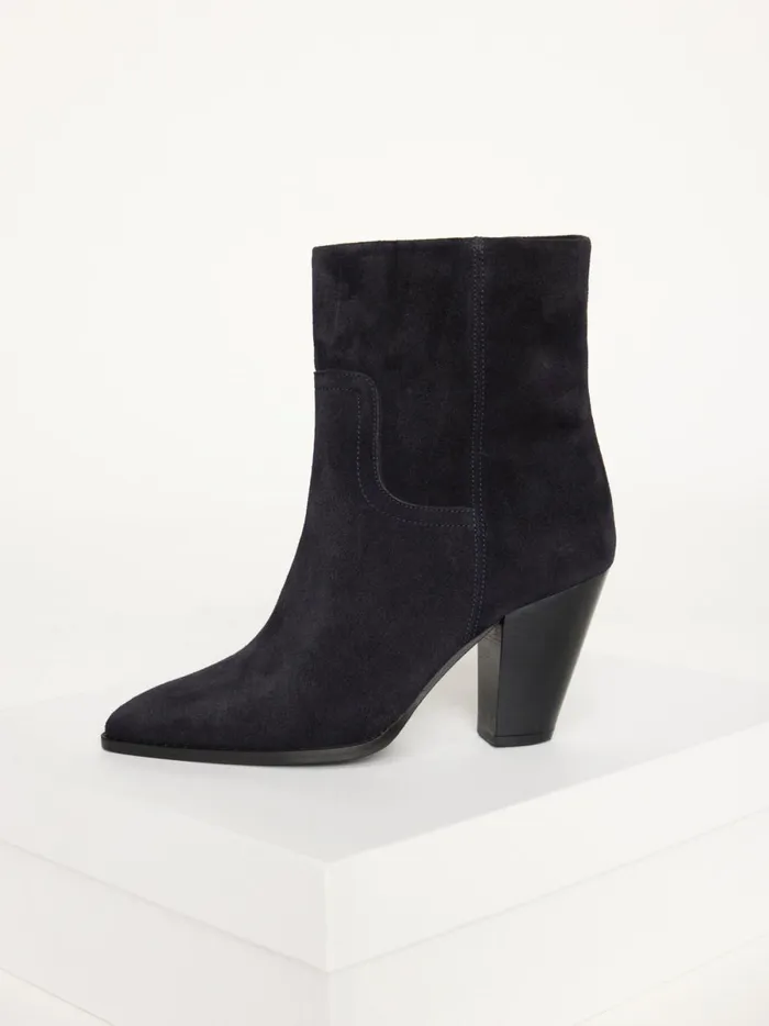 The Marfa Suede Ankle Boot Harbor Blue Women Brochu Walker Shoes