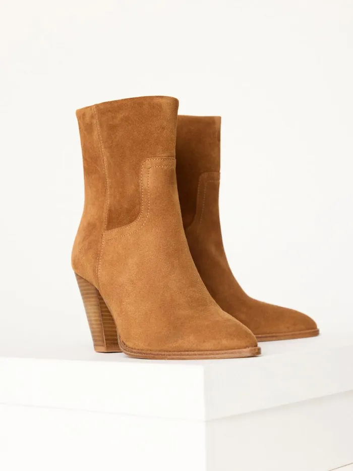 The Marfa Suede Ankle Boot Whiskey Women Brochu Walker Shoes