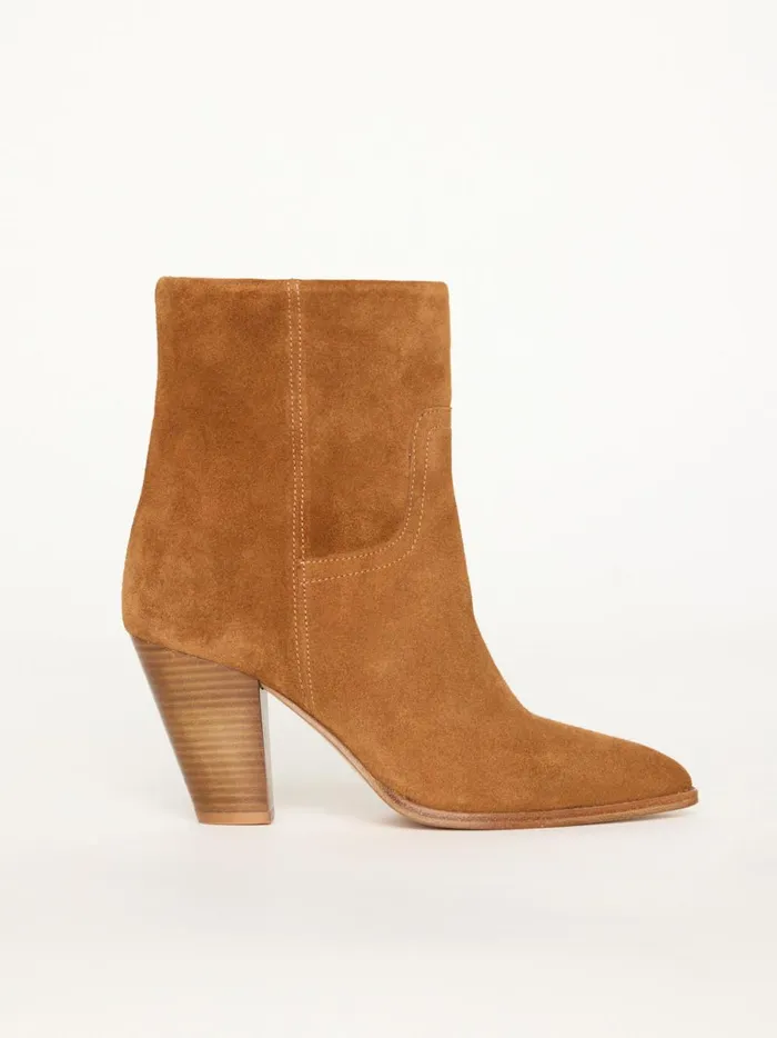 The Marfa Suede Ankle Boot Whiskey Women Brochu Walker Shoes