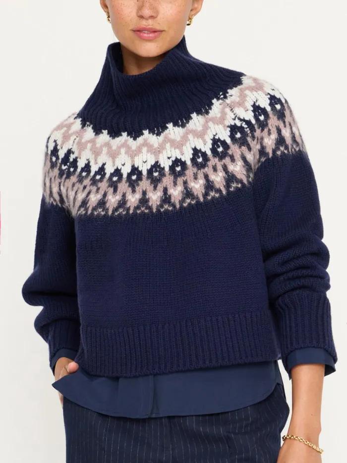 The Odessa Fairisle Sweater Atlas Combo Women Brochu Walker Sweaters