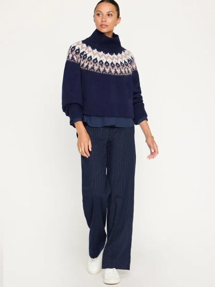 The Odessa Fairisle Sweater Atlas Combo Women Brochu Walker Sweaters