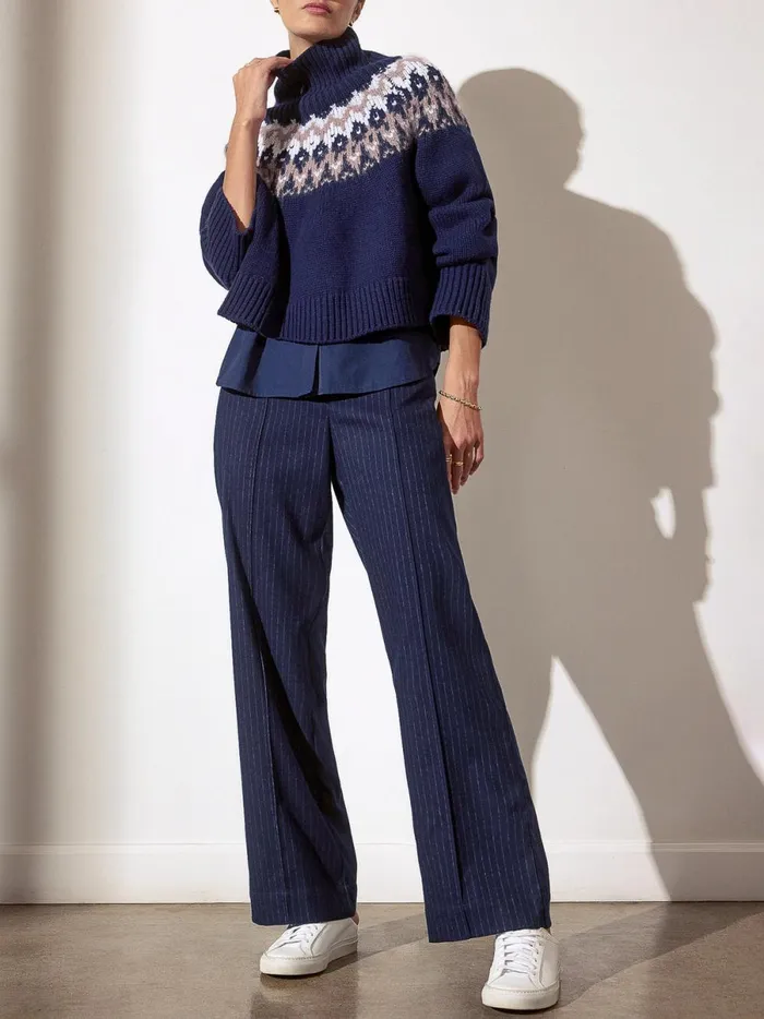 The Odessa Fairisle Sweater Atlas Combo Women Brochu Walker Sweaters