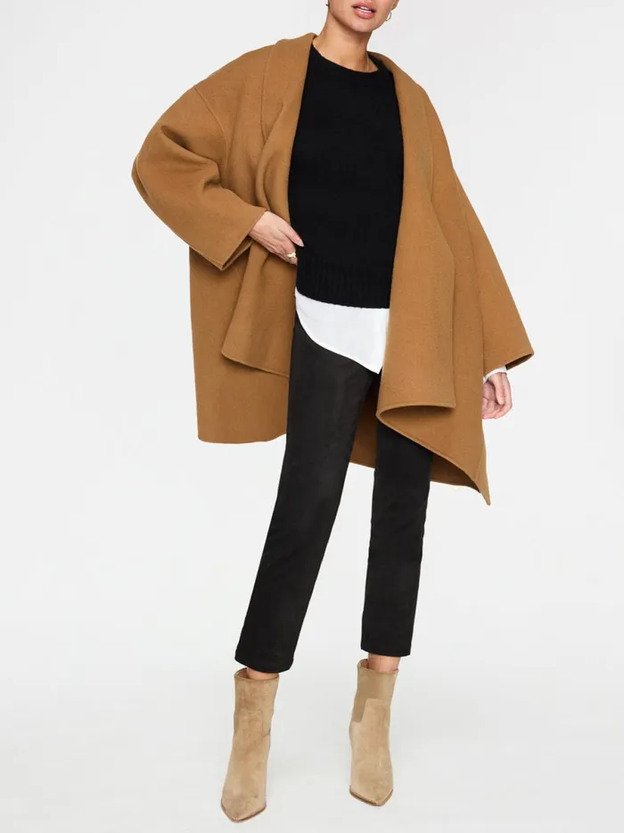 The Parson Crew Looker Black Onyx With White Women Brochu Walker Looker Sweaters