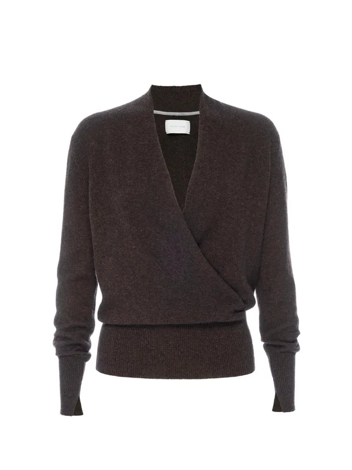 The Phinneas Wrap Carob Melange Women Brochu Walker 100 Cashmere