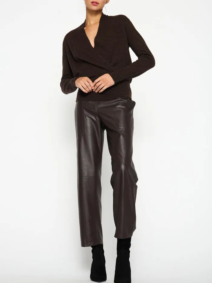 The Phinneas Wrap Carob Melange Women Brochu Walker 100 Cashmere