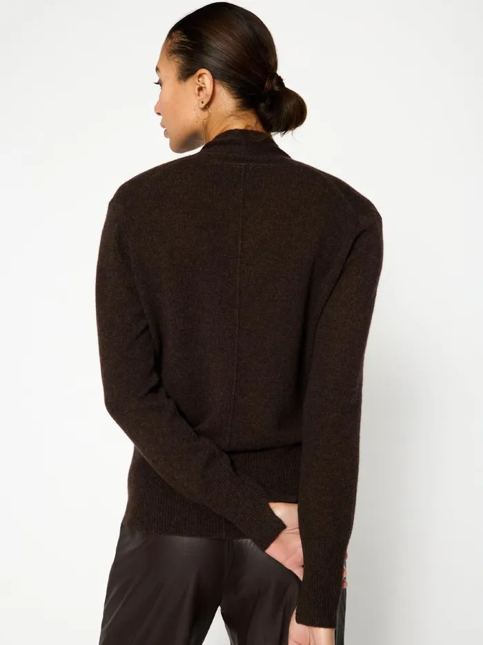 The Phinneas Wrap Carob Melange Women Brochu Walker 100 Cashmere