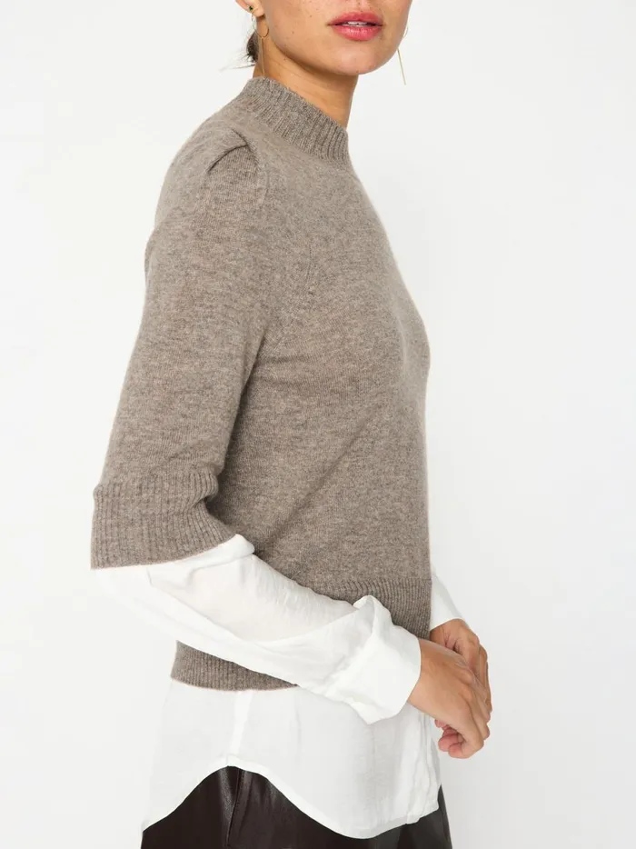 The Stella Looker Otter Mlange W White Women Brochu Walker Looker Sweaters