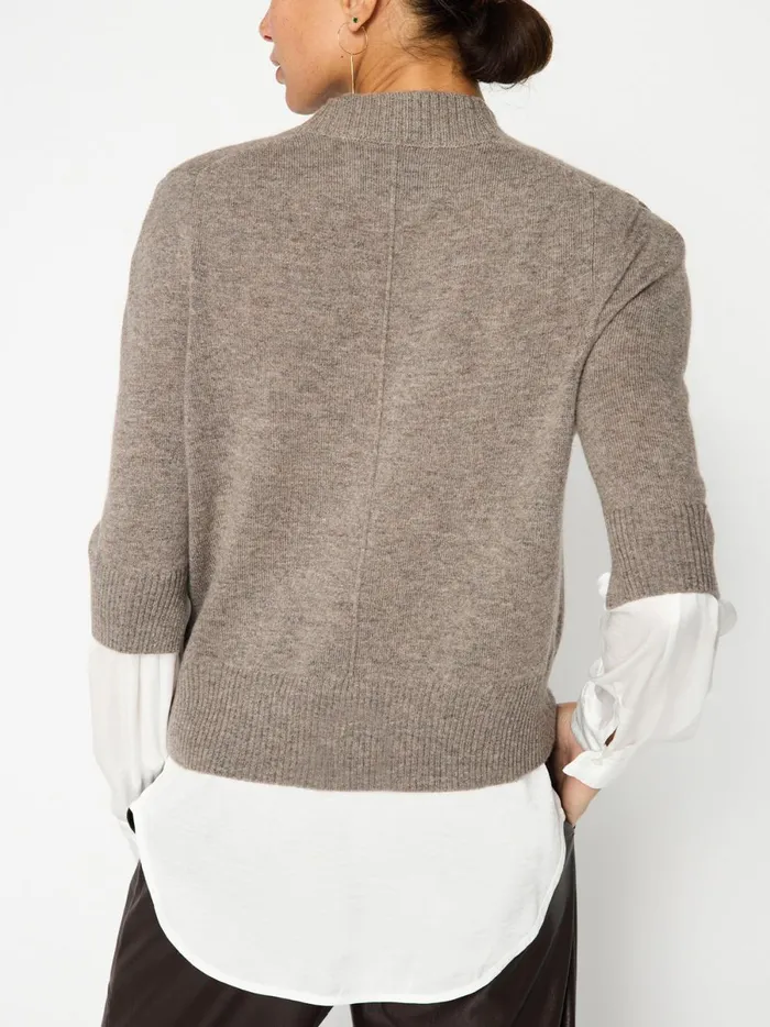 The Stella Looker Otter Mlange W White Women Brochu Walker Looker Sweaters