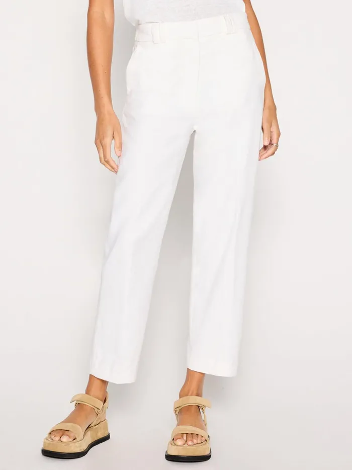 The Talia Pant Salt White Women Brochu Walker Bottoms