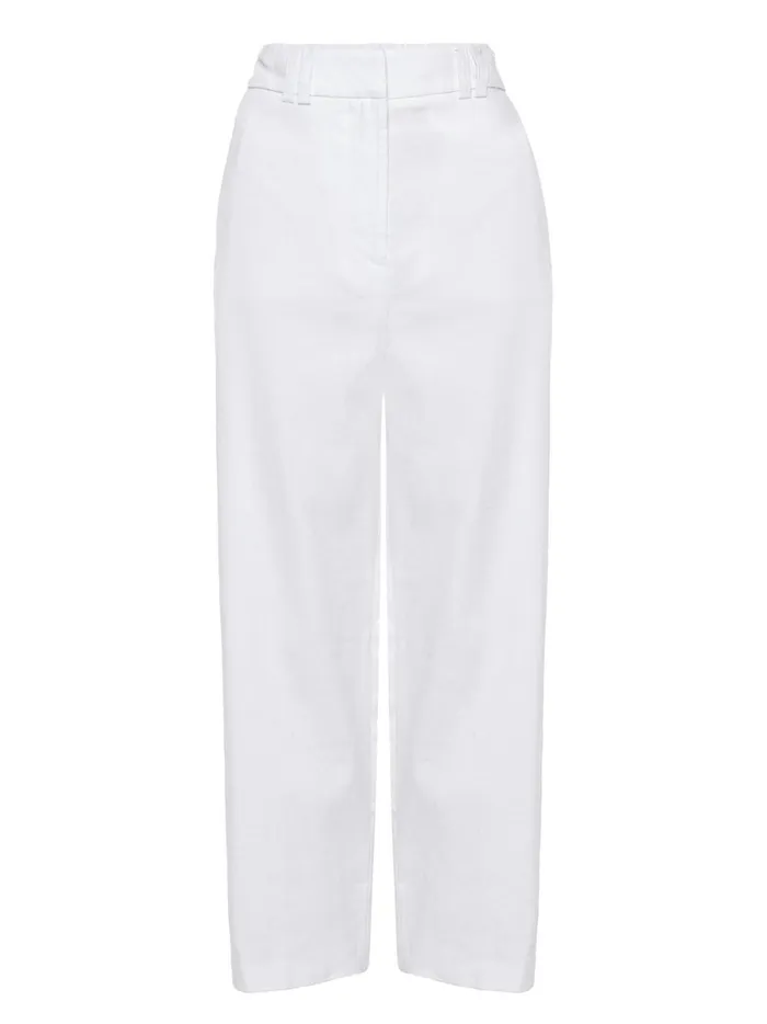 The Talia Pant Salt White Women Brochu Walker Bottoms