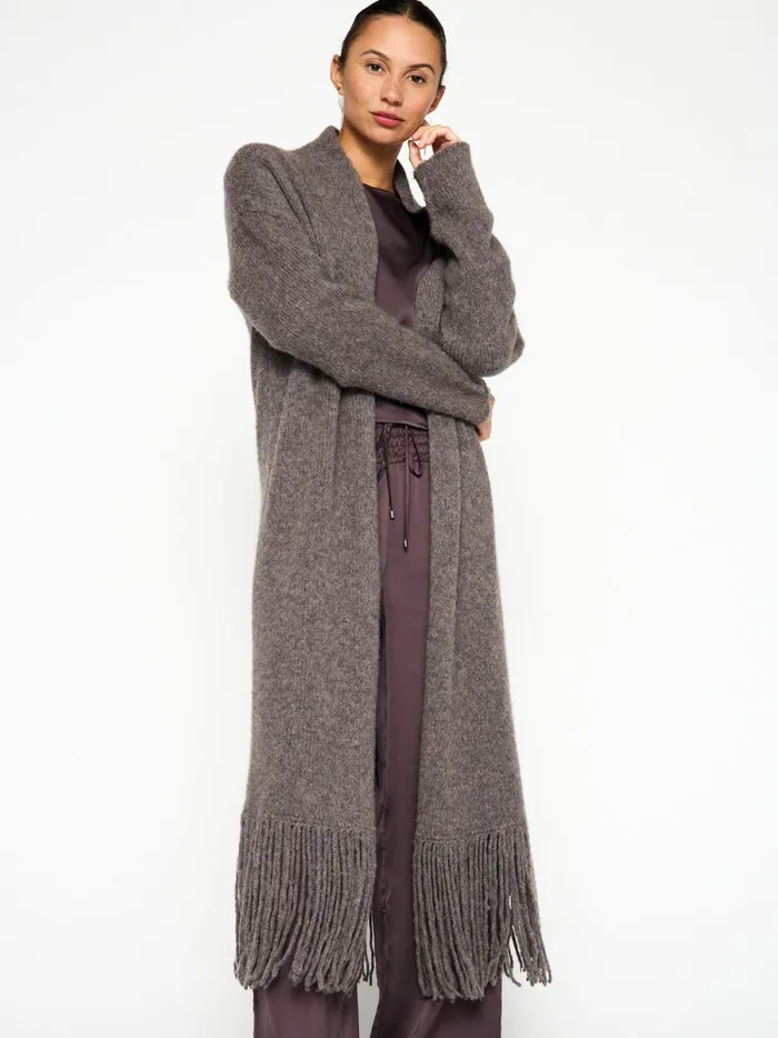 The Thela Duster Melange Musk Women Brochu Walker Cardigans