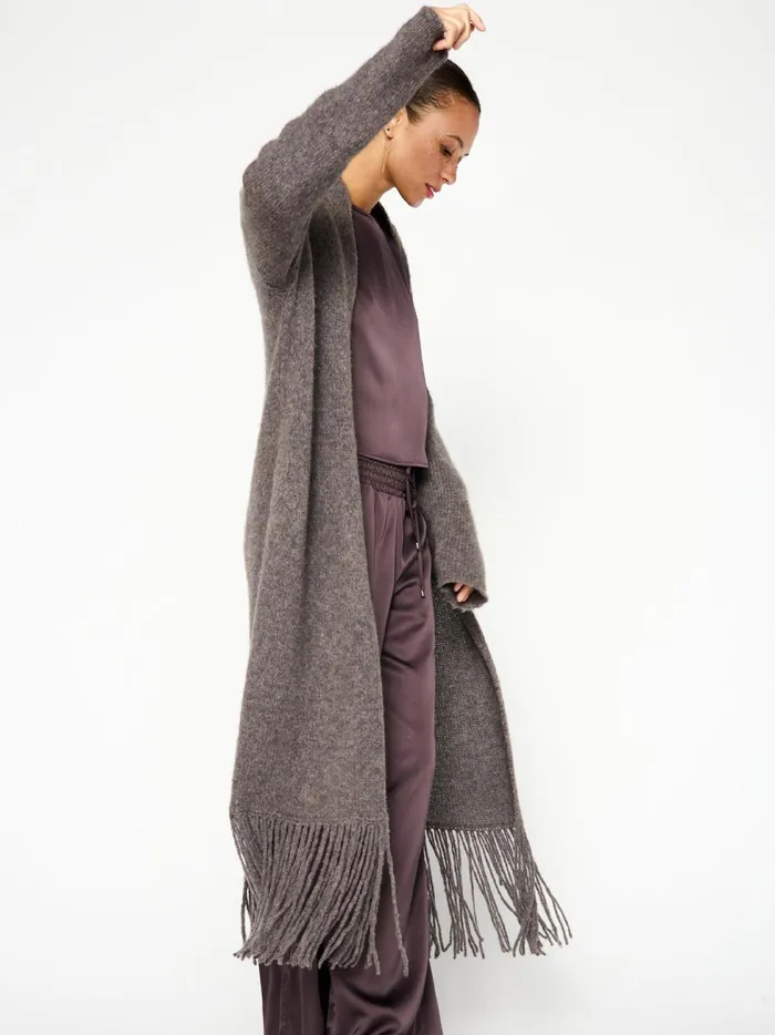 The Thela Duster Melange Musk Women Brochu Walker Cardigans