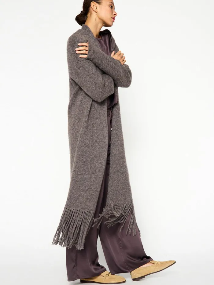 The Thela Duster Melange Musk Women Brochu Walker Cardigans