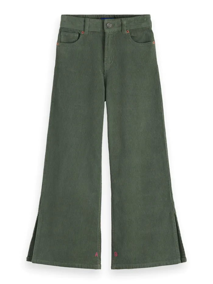 THE WAVE WIDE LEG JEANS 8211 CORDUROY Pine Green Kids Scotch and Soda Jeans