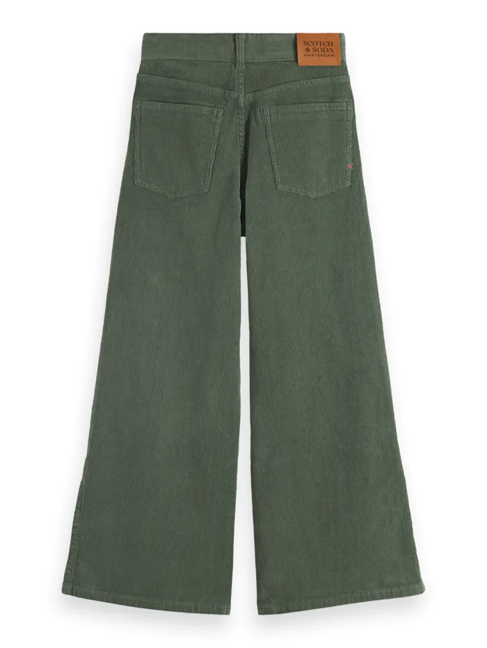 THE WAVE WIDE LEG JEANS 8211 CORDUROY Pine Green Kids Scotch and Soda Jeans
