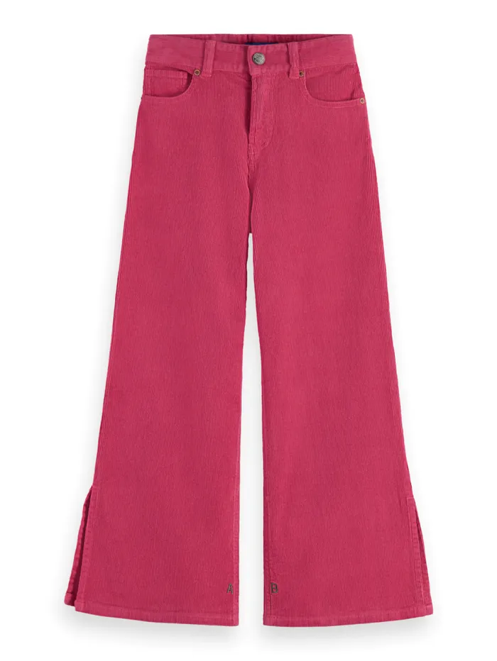 THE WAVE WIDE LEG JEANS 8211 CORDUROY Pine Green Kids Scotch and Soda Jeans