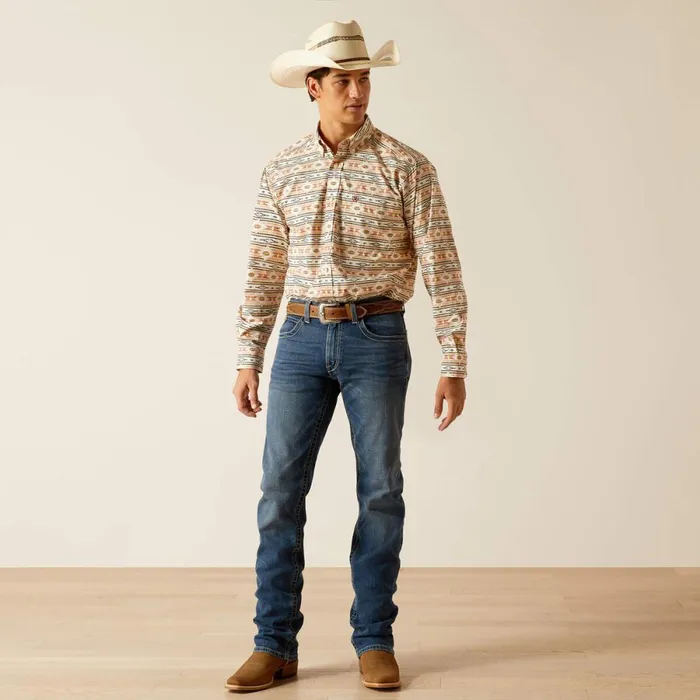 Timothy Classic Fit Shirt Apricot Blush Men Ariat Button Down Shirts Timothy Classic Fit Shirt Apricot Blush Men Ariat Button Down Shirts