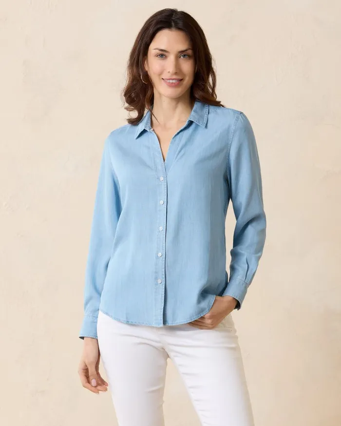 Tommy Bahama Agua Amara Orchid Dreams LongSleeve Peasant Top Sleepy Violet Women Tops and Shirts Tommy Bahama Agua Amara Orchid Dreams LongSleeve Peasant Top Sleepy Violet Women Tops and Shirts