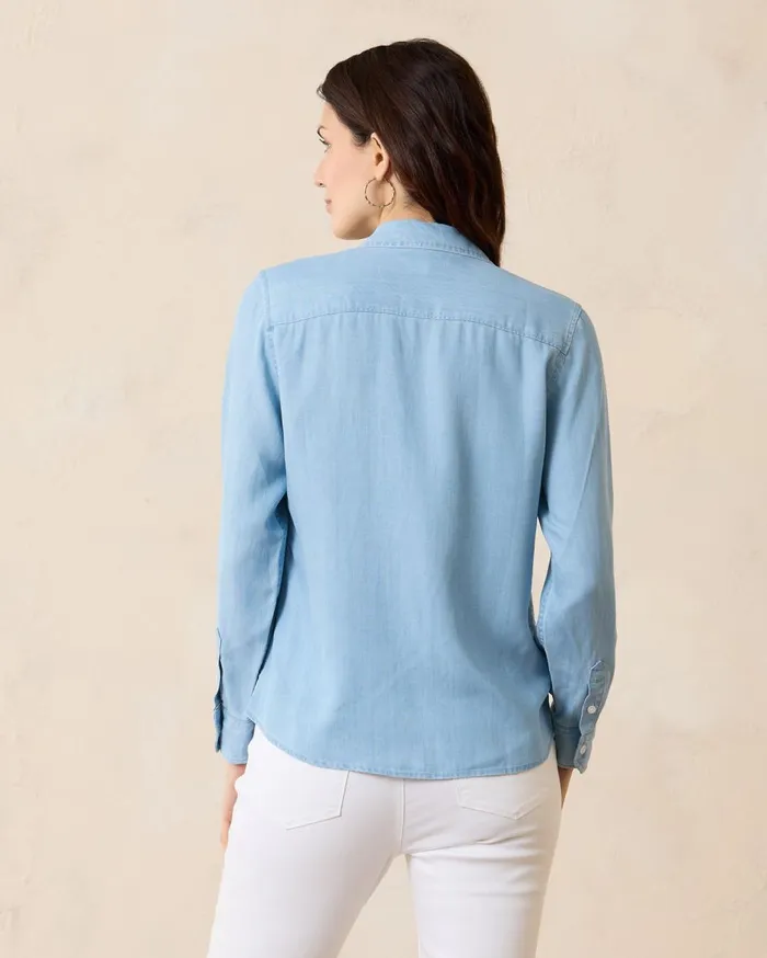 Tommy Bahama Agua Amara Orchid Dreams LongSleeve Peasant Top Sleepy Violet Women Tops and Shirts Tommy Bahama Agua Amara Orchid Dreams LongSleeve Peasant Top Sleepy Violet Women Tops and Shirts