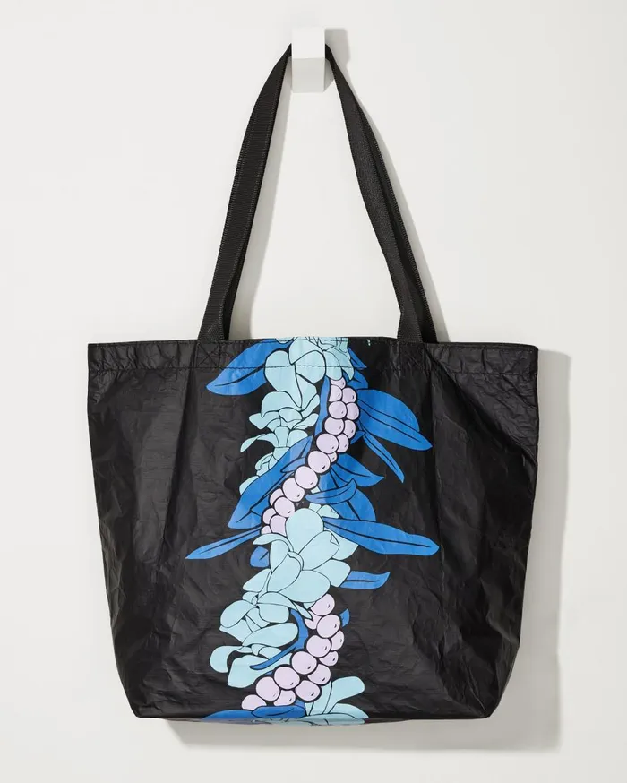 Tommy Bahama Aloha Collection Mokihana Reversible Tote Huckleberryblack WomenBeach and Home Luggage and Travel Tommy Bahama Aloha Collection Mokihana Reversible Tote Huckleberryblack WomenBeach and Home Luggage and Travel