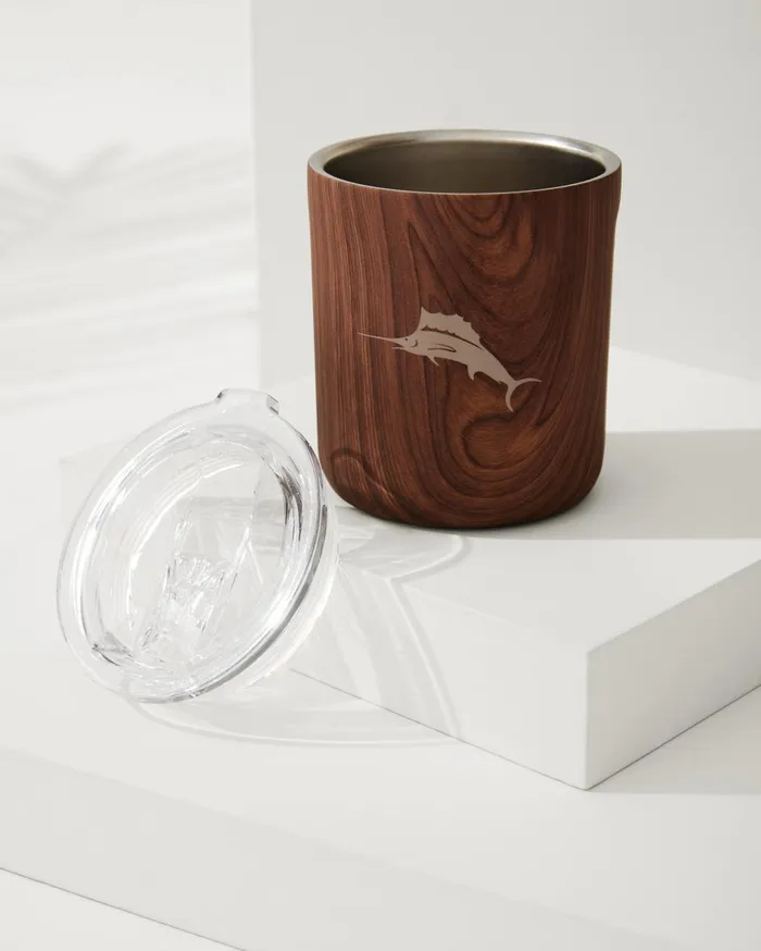Tommy Bahama Asobu On The Rocks Glass and Kuzie Black Beach and Home Beach Accessories