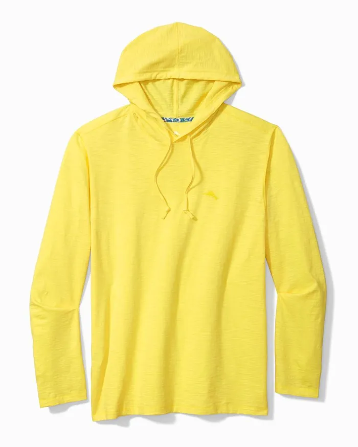 Tommy Bahama Bali Beach LongSleeve Hoodie Banana Creme Men TShirts