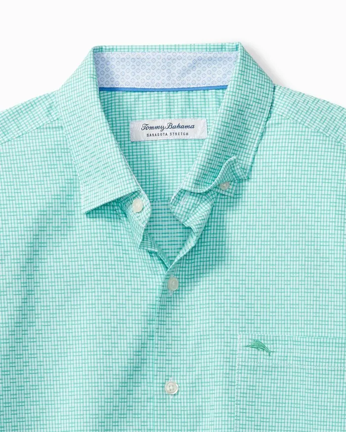 Tommy Bahama Big and Tall Sarasota Stretch Ventura Isles IslandZone Stripe Shirt Kohala Teal Big and Tall Shirts Tommy Bahama Big and Tall Sarasota Stretch Ventura Isles IslandZone Stripe Shirt Kohala Teal Big and Tall Shirts