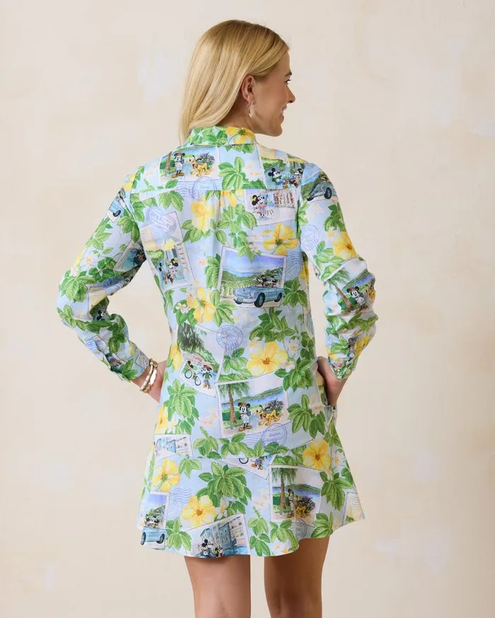 Tommy Bahama Disney Coastalina Postcard To Paradise Linen Dress Continental Women Dresses Tommy Bahama Disney Coastalina Postcard To Paradise Linen Dress Continental Women Dresses