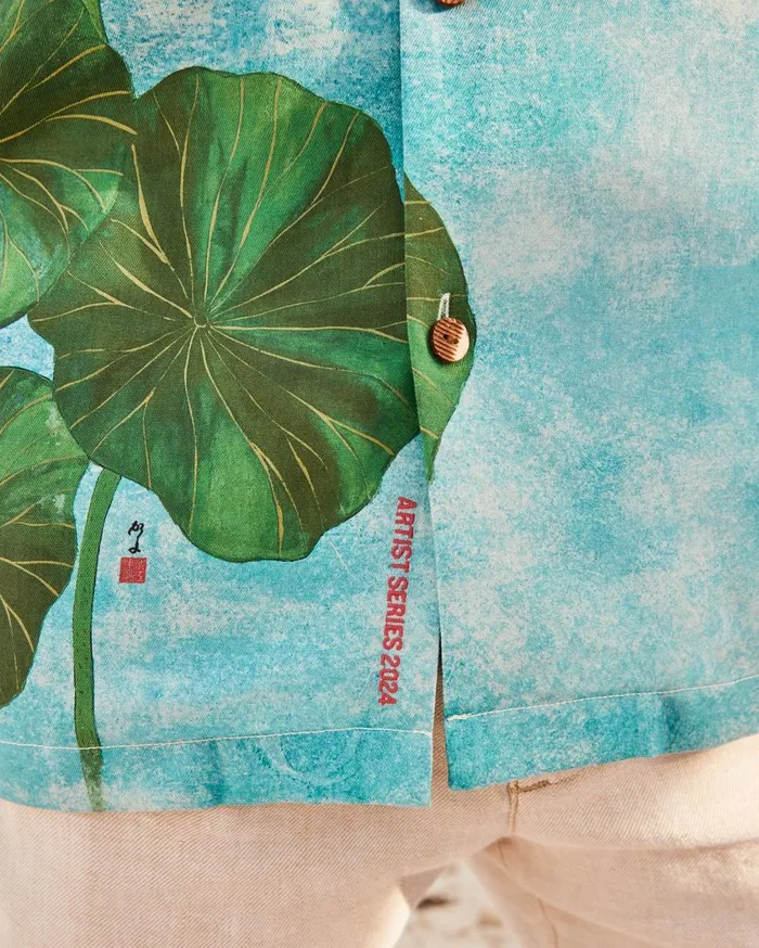 Tommy Bahama Kayo Koi Silk Camp Shirt Arroyo Blue Men Shirts Tommy Bahama Kayo Koi Silk Camp Shirt Arroyo Blue Men Shirts
