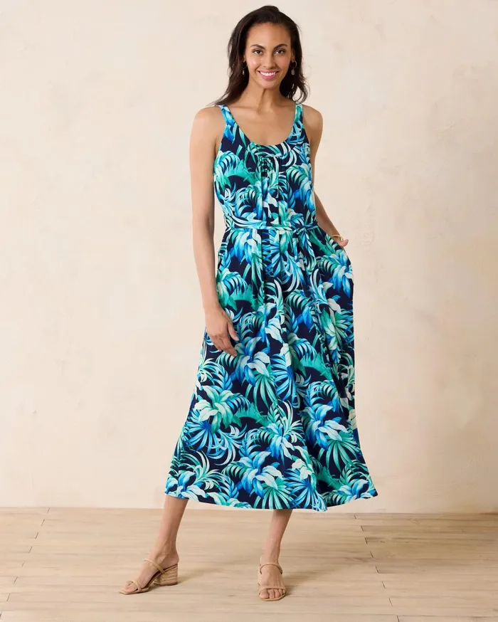 Tommy Bahama Legendary Leaves Maxi Dress Island Navy Women Dresses Tommy Bahama Legendary Leaves Maxi Dress Island Navy Women Dresses