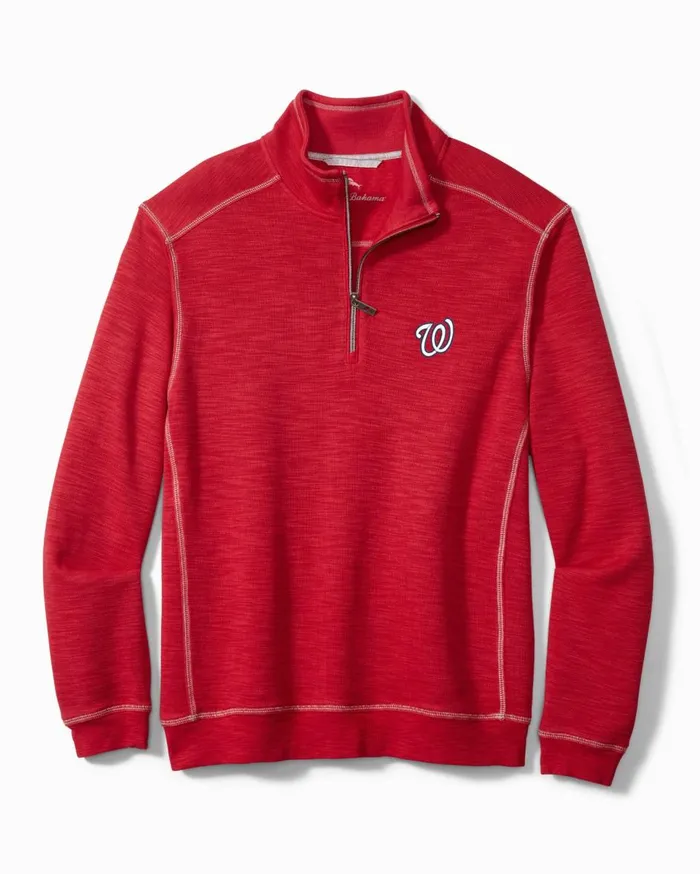 Tommy Bahama MLB Tobago Bay HalfZip Sweatshirt Washingtonnationals Men Sweatshirts