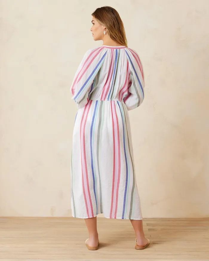 Tommy Bahama MultiStripe Coverup Shirt Dress White Women Dresses Tommy Bahama MultiStripe Coverup Shirt Dress White Women Dresses