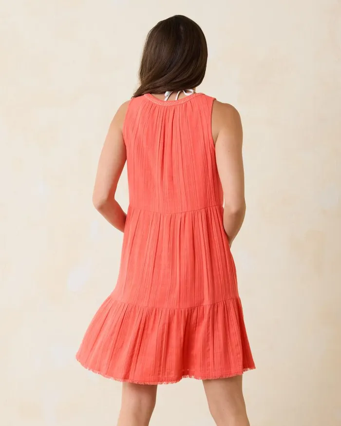 Tommy Bahama Mykonos Textured Gauze Coverup Dress Burnt Coral Women Dresses Tommy Bahama Mykonos Textured Gauze Coverup Dress Burnt Coral Women Dresses