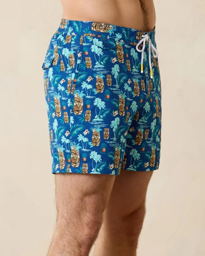 Tommy Bahama Naples Pom Palms 6Inch Swim Trunks Blue Allure Men Swim and Boardshorts Tommy Bahama Naples Pom Palms 6Inch Swim Trunks Blue Allure Men Swim and Boardshorts