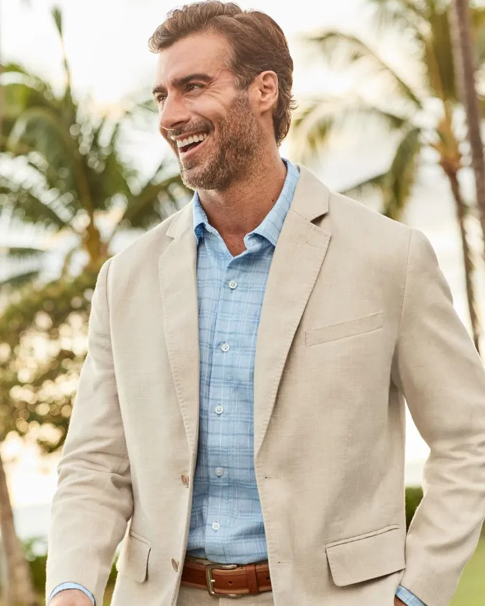 Tommy Bahama On Par IslandZone Blazer Belmont Blue Men Jackets and Outerwear Tommy Bahama On Par IslandZone Blazer Belmont Blue Men Jackets and Outerwear