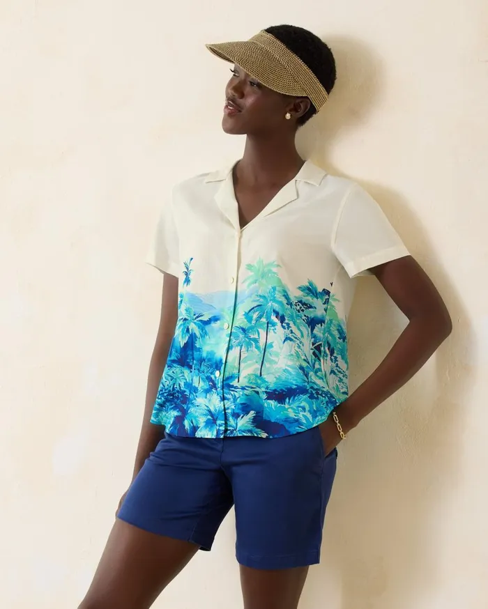Tommy Bahama Patchwork Pineapple Lux TShirt White Women Tops and Shirts Tommy Bahama Patchwork Pineapple Lux TShirt White Women Tops and Shirts