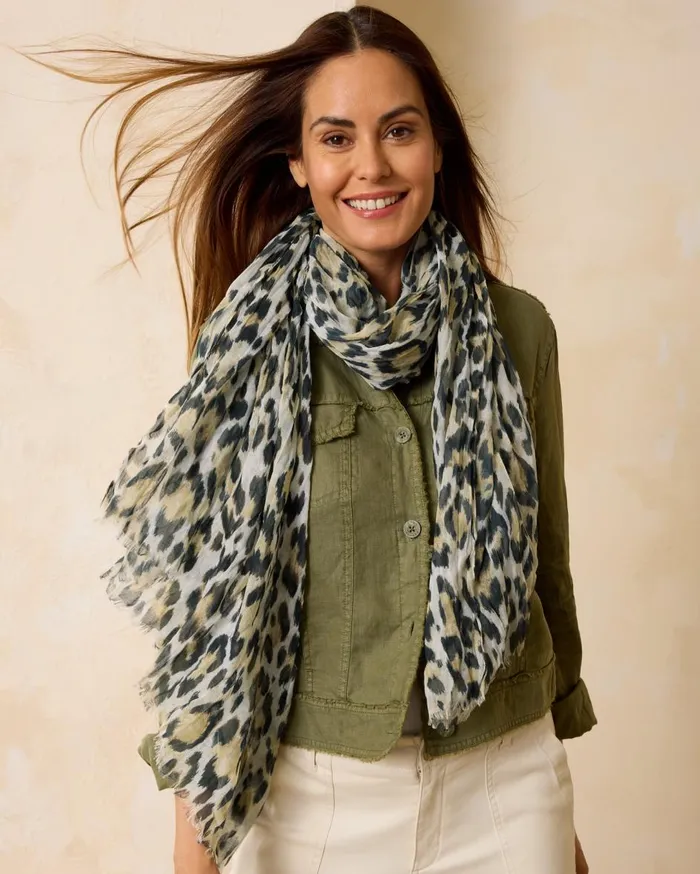 Tommy Bahama Retreat Flamingo Floral Scarf Pink Women Scarves and Wraps
