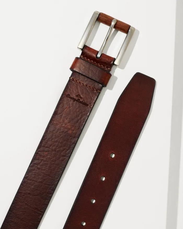 Tommy Bahama Smooth Leather Belt Cognac Men Belts Tommy Bahama Smooth Leather Belt Cognac Men Belts
