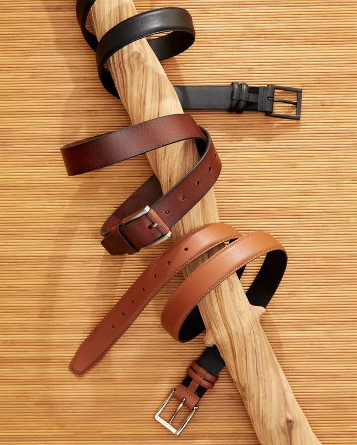 Tommy Bahama Smooth Leather Belt Cognac Men Belts Tommy Bahama Smooth Leather Belt Cognac Men Belts
