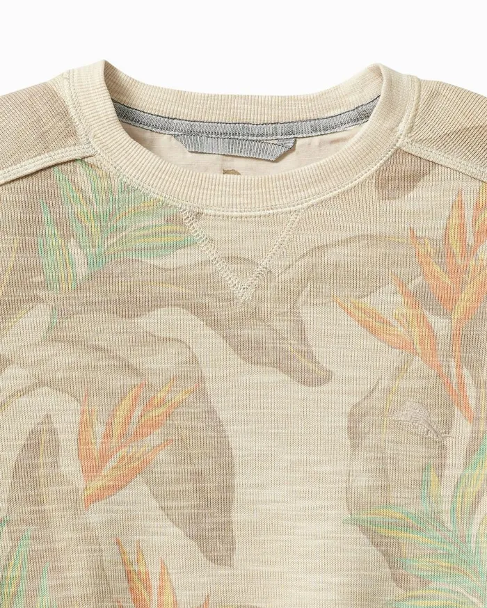 Tommy Bahama Tobago Bay Desert Fronds Crew Sweatshirt Oatmeal Men Sweatshirts Tommy Bahama Tobago Bay Desert Fronds Crew Sweatshirt Oatmeal Men Sweatshirts