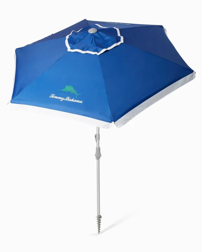 Tommy Bahama Tommy Bahama Sun Shelter Blue Beach and Home Umbrellas