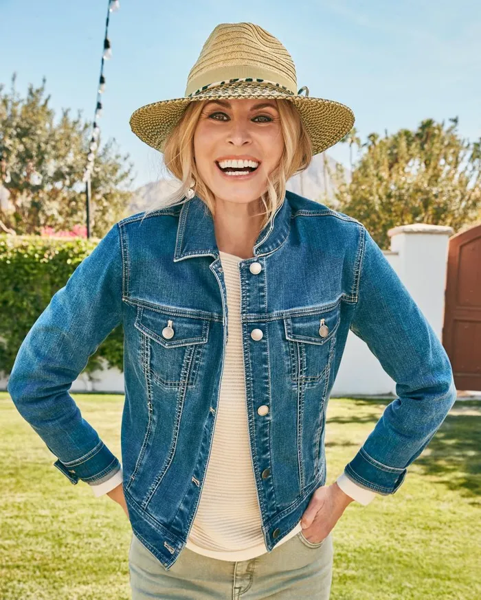 Tommy Bahama Two Palms Palmbray CleanEdge Linen Jacket Bikini Women Jackets