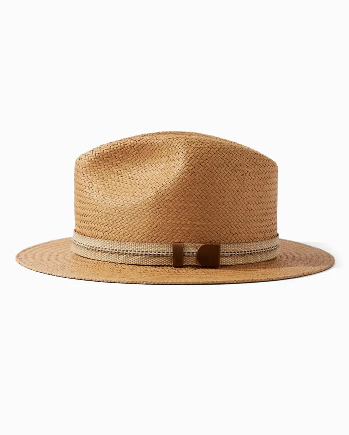 Tommy Bahama Yamba Surf Straw Hat Khaki MenBig and Tall Hats and Caps Tommy Bahama Yamba Surf Straw Hat Khaki MenBig and Tall Hats and Caps