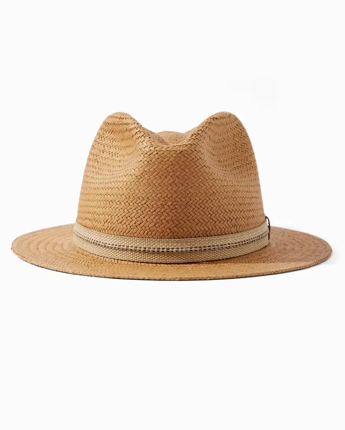 Tommy Bahama Yamba Surf Straw Hat Khaki MenBig and Tall Hats and Caps Tommy Bahama Yamba Surf Straw Hat Khaki MenBig and Tall Hats and Caps
