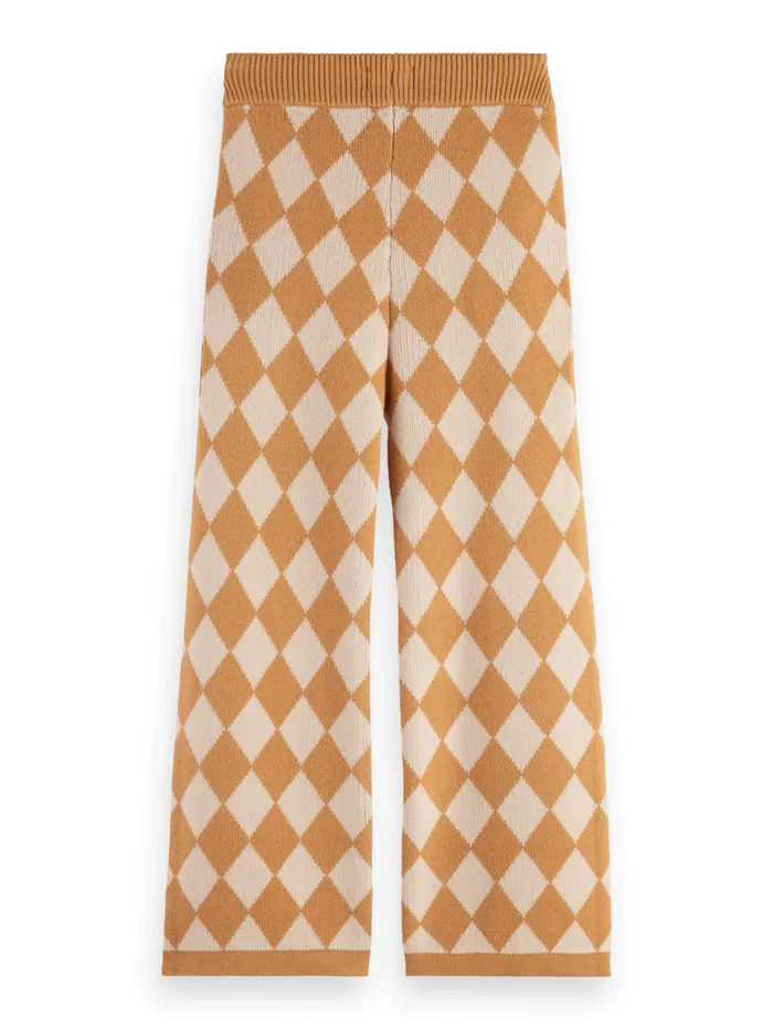 TONAL CHECKERBOARD KNITTED STRAIGHT LEG PANT Checkerboard Melange Kids Scotch and Soda Pants TONAL CHECKERBOARD KNITTED STRAIGHT LEG PANT Checkerboard Melange Kids Scotch and Soda Pants