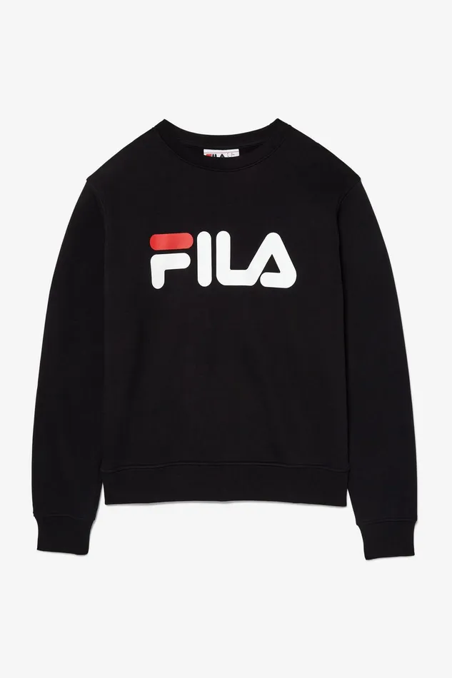 Tops and TShirts Women Fila Classic Fila Logo Long Sleeve Crew