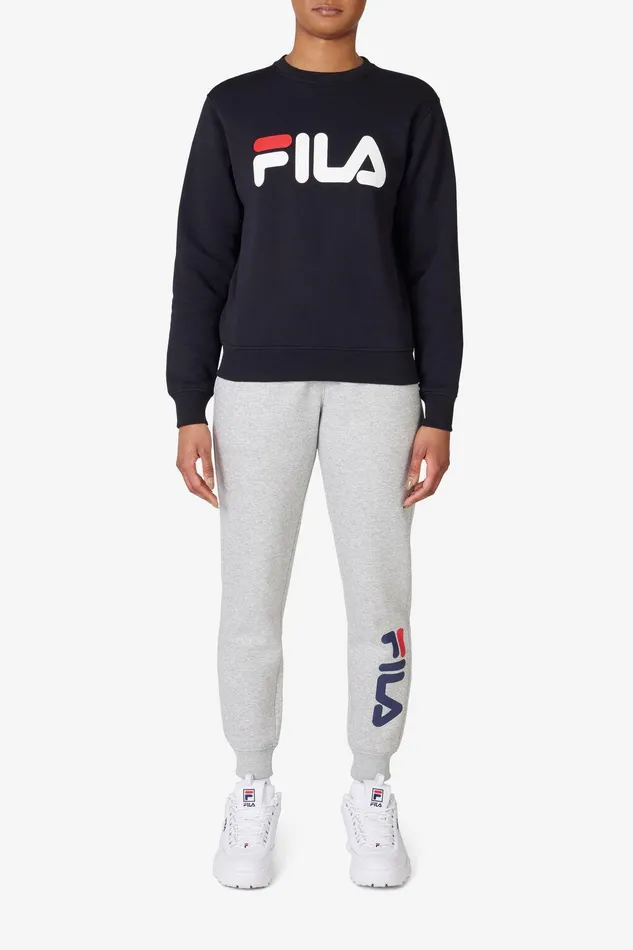 Tops and TShirts Women Fila Classic Fila Logo Long Sleeve Crew