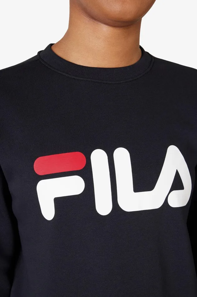 Tops and TShirts Women Fila Classic Fila Logo Long Sleeve Crew